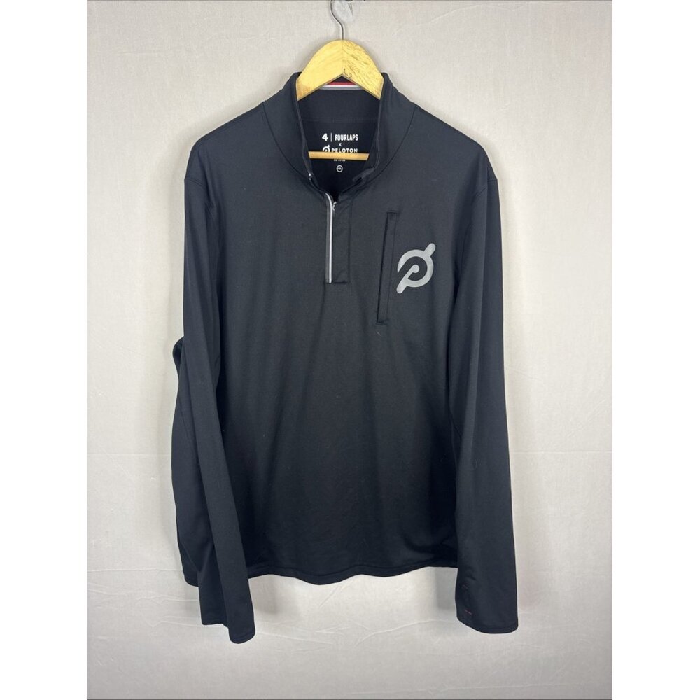 Fourlaps x Peloton‎ Quarter-Zip Performance Pullover Black Men’s XXL